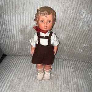Hummel Werk Vintage 11" Vinyl Doll "Hansl" Goebel W. Germany